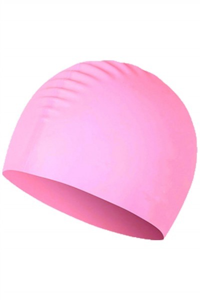 SKHA005 manufacturing swimming cap design waterproof silicone rubber swimming cap swimming cap center side view